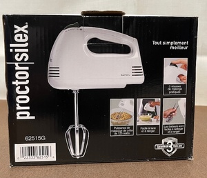 lot 5 image: Proctor Silex 5-Speed Hand Mixer Model 62515G