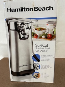 lot 22 image: Hamilton Beach SureCut Stainless Steel Can Opener