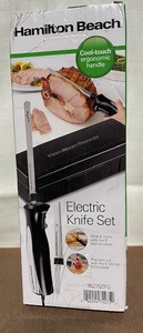 lot 37 image: Hamilton Beach Electric Knife Set with Carving Fork and Storage Case