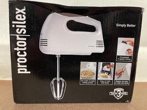 lot 44 image: Proctor Silex 5-Speed Hand Mixer Model 62515G