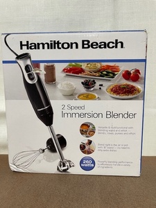 lot 45 image: Hamilton Beach 2 Speed Immersion Blender with Attachments, 260 Watt