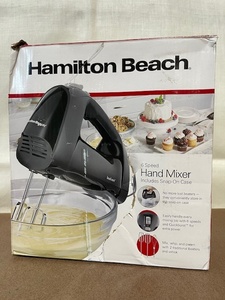 lot 70 image: Hamilton Beach 6-Speed Hand Mixer with Snap-On Case