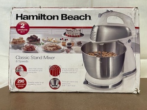 lot 75 image: Hamilton Beach Classic Stand Mixer with Stainless Steel Bowl