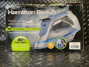 lot 88 image: Hamilton Beach Durathon Nonstick Soleplate Iron, 1800W, Vertical Steam