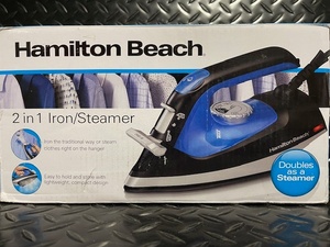 lot 101 image: Hamilton Beach 2-in-1 Iron and Steamer Model 14525F