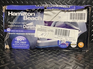 lot 111 image: Hamilton Beach Durathon Nonstick Soleplate Steam Iron with Digital Control