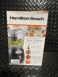 lot 114 image: Hamilton Beach Stack & Press 2 Speed Food Chopper