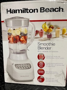 lot 116 image: Hamilton Beach Smoothie Blender 48oz 12 Functions Sealed