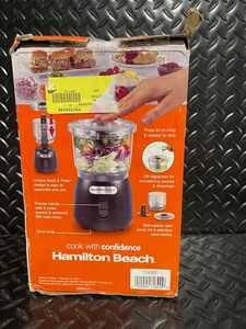 lot 120 image: Hamilton Beach Stack & Press 2-Speed Food Chopper 350W