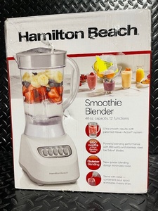 lot 130 image: Hamilton Beach Smoothie Blender 48 Oz 12 Functions 650 Watts