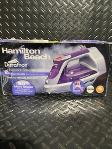 lot 132 image: Hamilton Beach Durathon Nonstick Soleplate Steam Iron