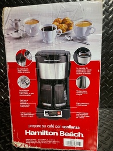 lot 141 image: Hamilton Beach FrontFill Compact 5 Cup Programmable Coffee Maker