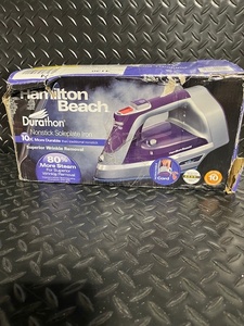 lot 147 image: Hamilton Beach Durathon Nonstick Soleplate Iron with Retractable Cord