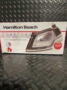 lot 150 image: Hamilton Beach Full-Size Nonstick Iron with Retractable Cord