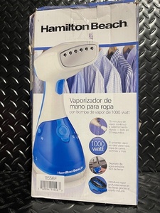 lot 152 image: Hamilton Beach Handheld Garment Steamer 1000W Model 11556F