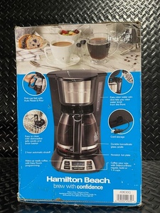 lot 153 image: Hamilton Beach Programmable 12-Cup Coffee Maker with Auto Pause and 2 Hour Shutoff