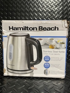 lot 167 image: Hamilton Beach Stainless Steel Electric Kettle 1.2L 1500W
