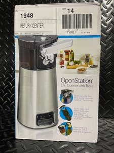 lot 175 image: Hamilton Beach OpenStation Electric Can Opener with Tools