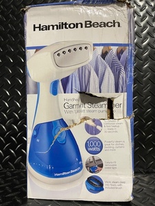 lot 183 image: Hamilton Beach Handheld Garment Steamer 11556F 1000W