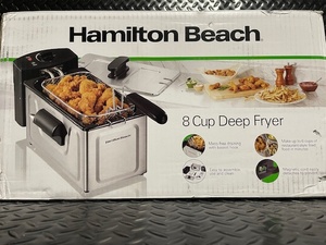 lot 188 image: Hamilton Beach 8 Cup Deep Fryer with Removable Basket