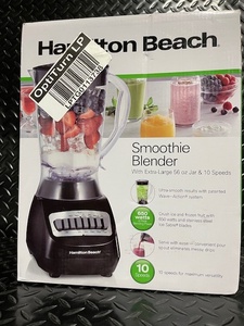 lot 190 image: Hamilton Beach Smoothie Blender with 56 oz Jar and 10 Speeds