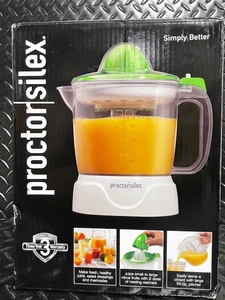 lot 195 image: Proctor Silex Citrus Juicer 34 oz with Two Reamers