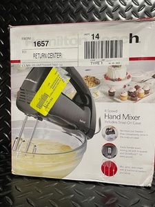 lot 198 image: Hamilton Beach 6-Speed Hand Mixer with Snap-On Case