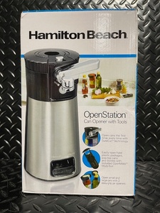 lot 205 image: Hamilton Beach OpenStation Can Opener with Multi-Tool Attachments