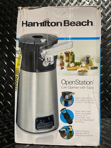 lot 206 image: Hamilton Beach OpenStation Can Opener with Tools in Box