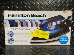 lot 217 image: Hamilton Beach 2-in-1 Iron and Garment Steamer