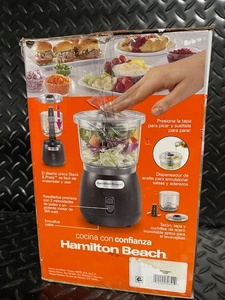 lot 220 image: Hamilton Beach Stack & Press 3-Cup Food Chopper 350W