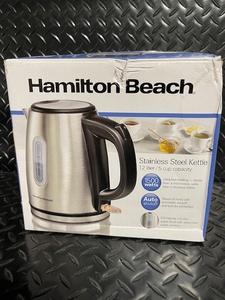 lot 221 image: Hamilton Beach Stainless Steel Electric Kettle 1.2L Model 40852