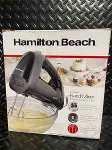 lot 229 image: Hamilton Beach 6-Speed Hand Mixer with Snap-On Case