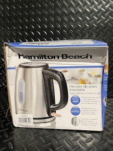 lot 231 image: Hamilton Beach Stainless Steel Electric Kettle 1.2L 1500W