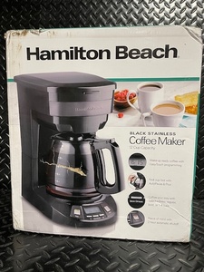 lot 232 image: Hamilton Beach Black Stainless 12-Cup Coffee Maker