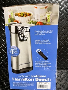 lot 238 image: Hamilton Beach SureCut Stainless Steel Can Opener