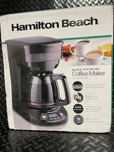 lot 255 image: Hamilton Beach Black Stainless 12-Cup Coffee Maker