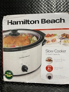 lot 275 image: Hamilton Beach 5 Quart Slow Cooker in Original Box