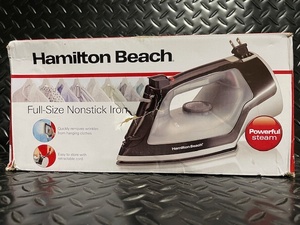 lot 309 image: Hamilton Beach Full-Size Nonstick Steam Iron Model 14289F