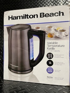 lot 313 image: Hamilton Beach Variable Temperature Kettle 1.7 Liter 1500W