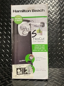lot 326 image: Hamilton Beach FlexCut Cordless and Traditional Can Opener (Model 76611F)