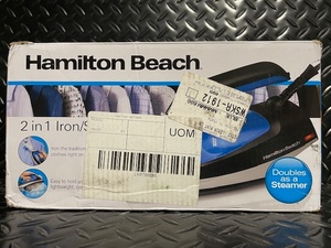 lot 334 image: Hamilton Beach 2-in-1 Iron and Garment Steamer, Model 14525F