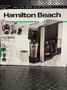 lot 336 image: Hamilton Beach FlexBrew Advanced 5-in-1 Coffee Maker, Single Serve and Carafe