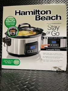 lot 337 image: Hamilton Beach 6-Quart Programmable Stay or Go Slow Cooker
