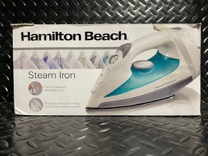 lot 338 image: Hamilton Beach Steam Iron with Stainless Steel Soleplate