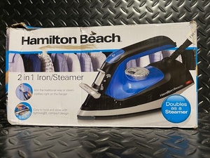 lot 342 image: Hamilton Beach 2-in-1 Iron and Garment Steamer