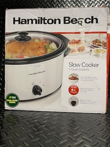 lot 343 image: Hamilton Beach Slow Cooker 5 Quart Capacity
