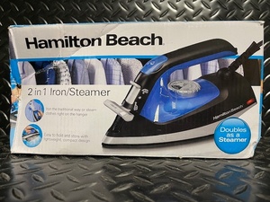 lot 347 image: Hamilton Beach 2 in 1 Iron and Steamer in Box
