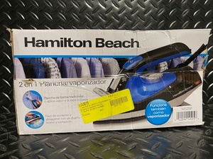 lot 352 image: Hamilton Beach 2-in-1 Iron and Garment Steamer, Blue