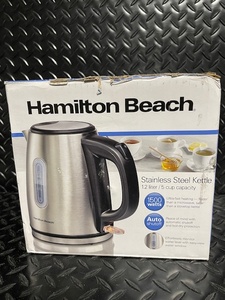 lot 354 image: Hamilton Beach Stainless Steel Electric Kettle 1.2L 1500W